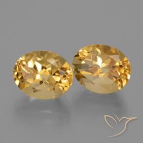 Gemme di Citrino Arancio Dorato Profondo naturale da 6.30 ct, Ovale, VVS