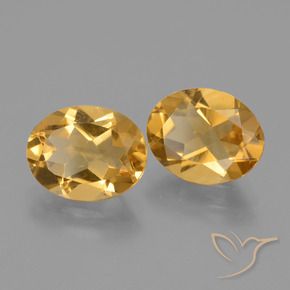 Gemme di Citrino Dorato medio-scuro naturale da 4.52 ct, Ovale, VVS