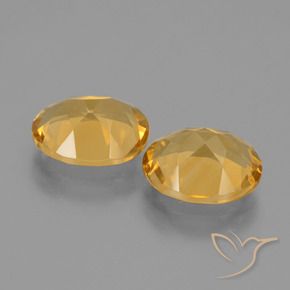 Gemme di Citrino Dorato medio-scuro naturale da 4.52 ct, Ovale, VVS