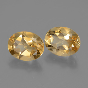 Citrino naturale dorato da 4,84 ct, taglio ovale, VVS-VS