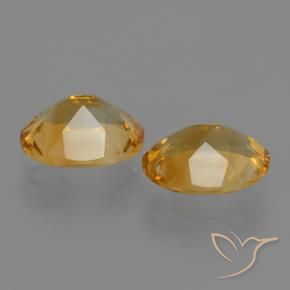 Gemme di Citrino Arancio Dorato Profondo naturale da 4.39 ct, Ovale, VVS-VS