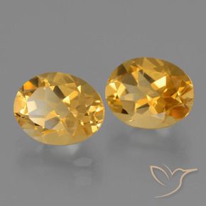Gemme di Citrino Arancio Dorato Profondo naturale da 5.03 ct, Ovale, VVS