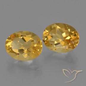 Gemme di Citrino Arancio Dorato Profondo naturale da 4.93 ct, Ovale, VVS