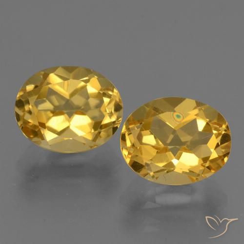 5.12ctw Naturale Dorato medio Citrino, Ovale, VVS-VS