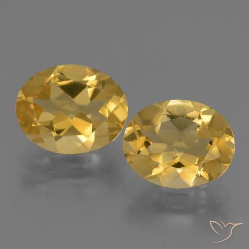 4.50ctw Naturale Arancio dorato Citrino, Ovale, VVS
