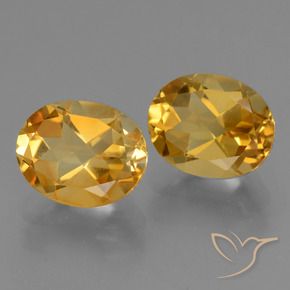 Gemme di Citrino Arancio Dorato Profondo naturale da 5.25 ct, Ovale, VVS