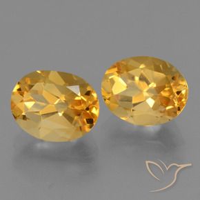 Gemme di Citrino Arancio Dorato Profondo naturale da 4.96 ct, Ovale, VVS