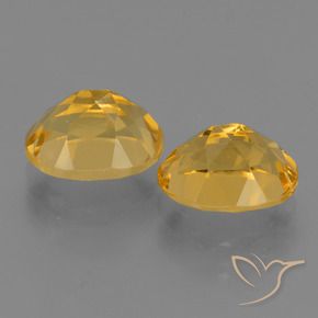 Gemme di Citrino Arancio Dorato Profondo naturale da 4.96 ct, Ovale, VVS