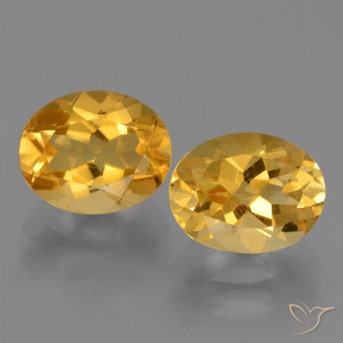 5.09ctw Naturale Dorato scuro Citrino, Ovale, VVS