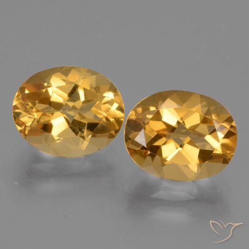 5.43ctw Naturale Oro profondo Citrino, Ovale, VS