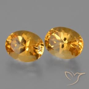 Gemme di Citrino Arancio Scuro-Oro naturale da 5.86 ct, Ovale, VVS-VS