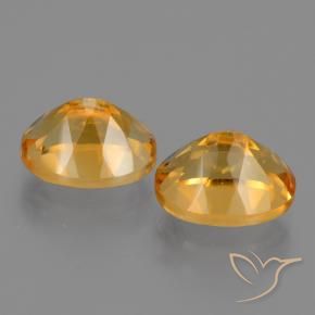 Gemme di Citrino Arancio Scuro-Oro naturale da 5.86 ct, Ovale, VVS-VS