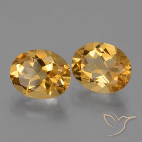Gemme di Citrino Arancio-Oro naturale da 4.90 ct, Ovale, VS