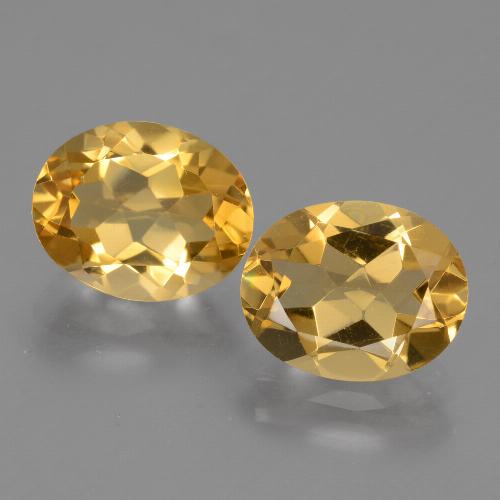 Citrino naturale dorato da 4,66 ct, taglio ovale, VVS-VS