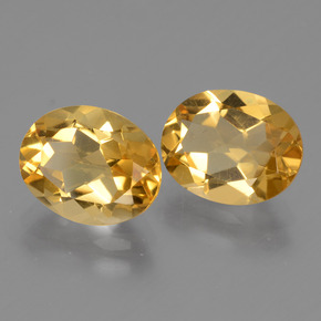 Citrino naturale dorato da 4,66 ct, taglio ovale, VVS-VS
