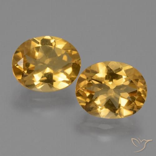 4.72ctw Naturale Oro Citrino, Ovale, VVS-VS