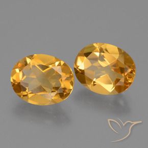 Gemme di Citrino Arancio intenso-OroG naturale da 4.51 ct, Ovale, VVS-VS