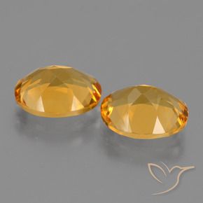 Gemme di Citrino Arancio intenso-OroG naturale da 4.51 ct, Ovale, VVS-VS