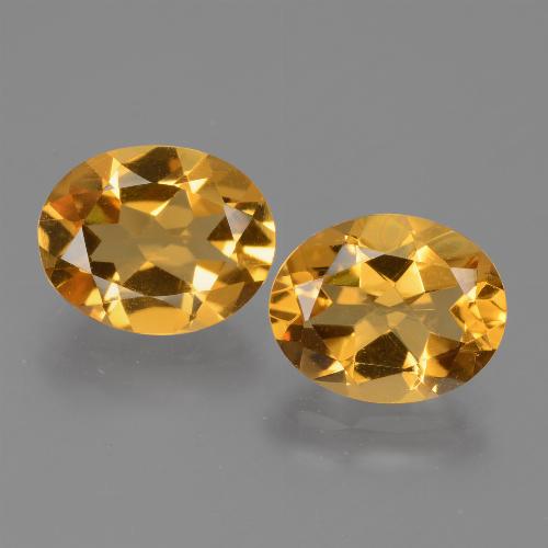 Citrino naturale dorato da 4,51 ct, taglio ovale, VVS-VS