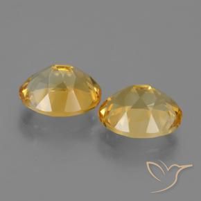 Gemme di Citrino Dorato medio-scuro naturale da 4.96 ct, Ovale, VVS-VS