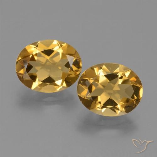 4.40ctw Naturale Oro profondo Citrino, Ovale, VVS