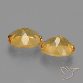 Gemme di Citrino Dorato medio-scuro naturale da 4.79 ct, Ovale, VVS-VS