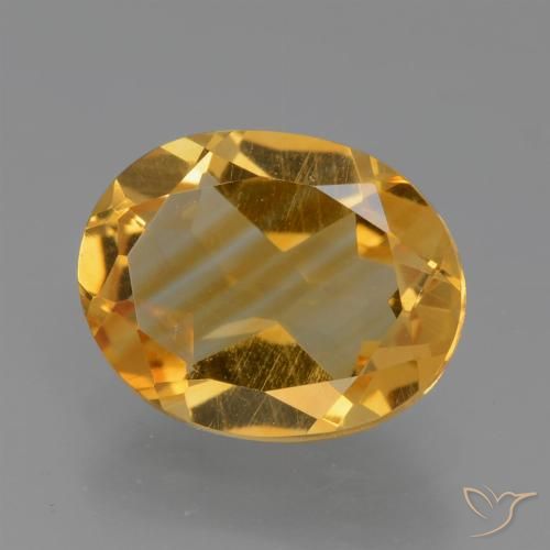 2.09ct Naturale Arancio medio-chiaro-oroG Citrino, Ovale, VS