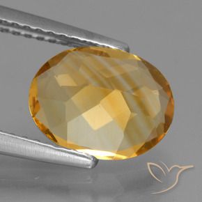 Citrino Arancio medio-chiaro-oroG naturale da 2.09 ct, Ovale, VS