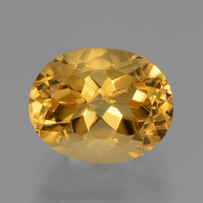 Citrino Giallo oro naturale da 3.18 ct, Taglio ovale, VVS
