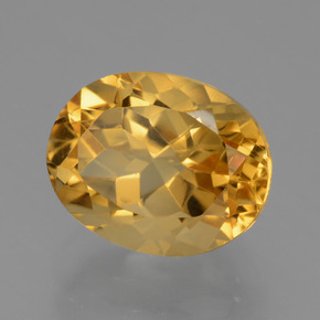 Citrino Giallo oro naturale da 3.18 ct, Taglio ovale, VVS