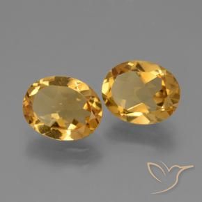 Gemme di Citrino Arancio Dorato Profondo naturale da 3.98 ct, Ovale, VS