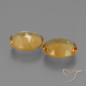 Gemme di Citrino Arancio Dorato Profondo naturale da 3.98 ct, Ovale, VS