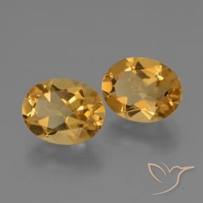 Gemme di Citrino Arancio Dorato Profondo naturale da 4.76 ct, Ovale, VVS