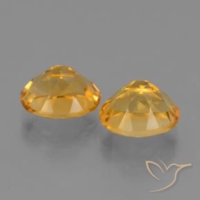 Gemme di Citrino Arancio medio-chiaro-oroG naturale da 5.56 ct, Ovale, VVS