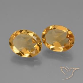 Gemme di Citrino Arancio Dorato Profondo naturale da 4.05 ct, Ovale, VVS