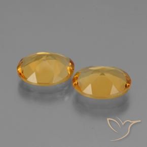 Gemme di Citrino Arancio Dorato Profondo naturale da 4.05 ct, Ovale, VVS
