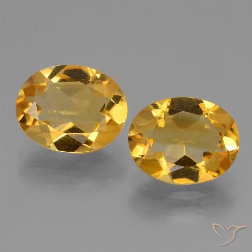 4.22ctw Naturale Arancio Dorato Profondo Citrino, Ovale, VVS