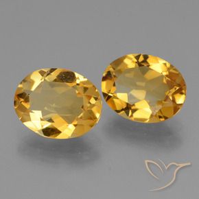 Gemme di Citrino Arancio Dorato Profondo naturale da 4.22 ct, Ovale, VVS