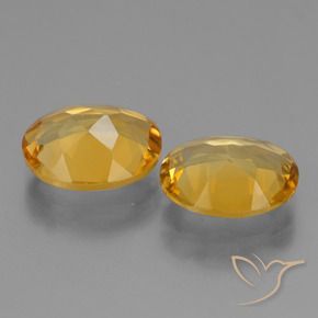 Gemme di Citrino Arancio Dorato Profondo naturale da 4.22 ct, Ovale, VVS