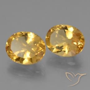 Gemme di Citrino Arancio Dorato Profondo naturale da 4.94 ct, Ovale, VVS-VS
