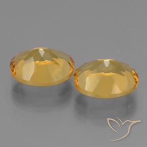 Gemme di Citrino Arancio Dorato Profondo naturale da 4.94 ct, Ovale, VVS-VS
