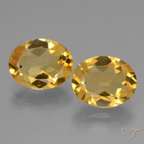 4.52ctw Naturale Arancio Dorato Profondo Citrino, Ovale, VVS-VS