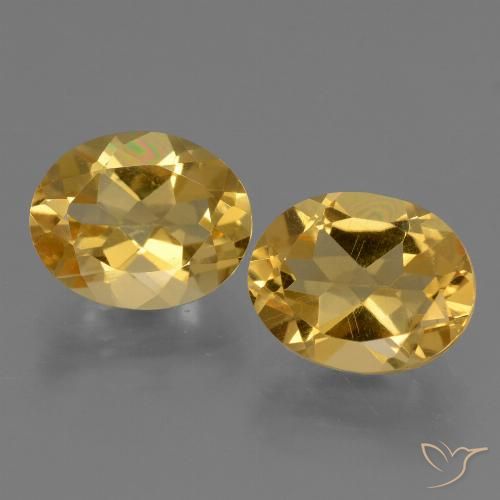 4.84ctw Naturale Arancio Dorato Profondo Citrino, Ovale, VVS