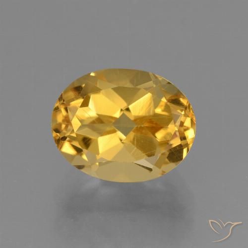 3.09ct Naturale Oro medio Citrino, Ovale, VVS-VS