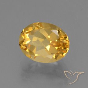Citrino Oro medio naturale da 3.09 ct, Ovale, VVS-VS
