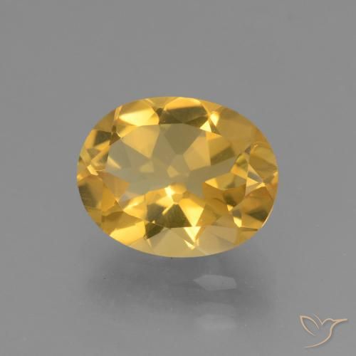 Citrino Dorato naturale da 2.32 ct, Ovale, VVS-VS