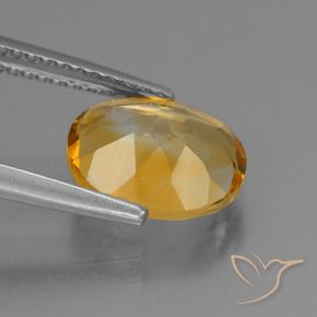 Citrino Arancione-Oro medio naturale da 2.33 ct, Ovale, VS