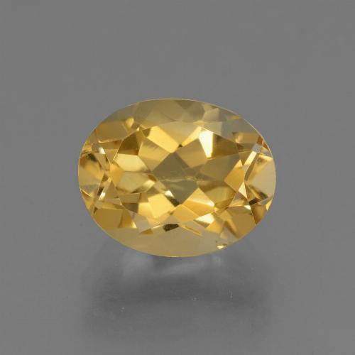 Citrino Arancio dorato naturale da 2.69 ct, Taglio ovale, VVS