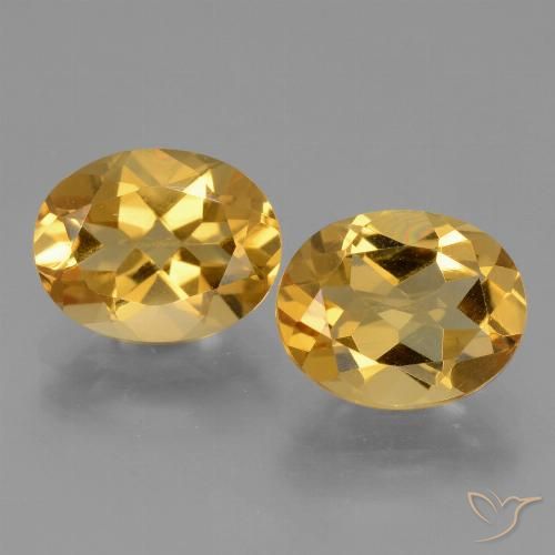 4.69ctw Naturale Oro brillante Citrino, Ovale, VVS