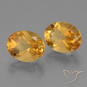 Gemme di Citrino Arancio Scuro-Oro naturale da 4.94 ct, Ovale, VS